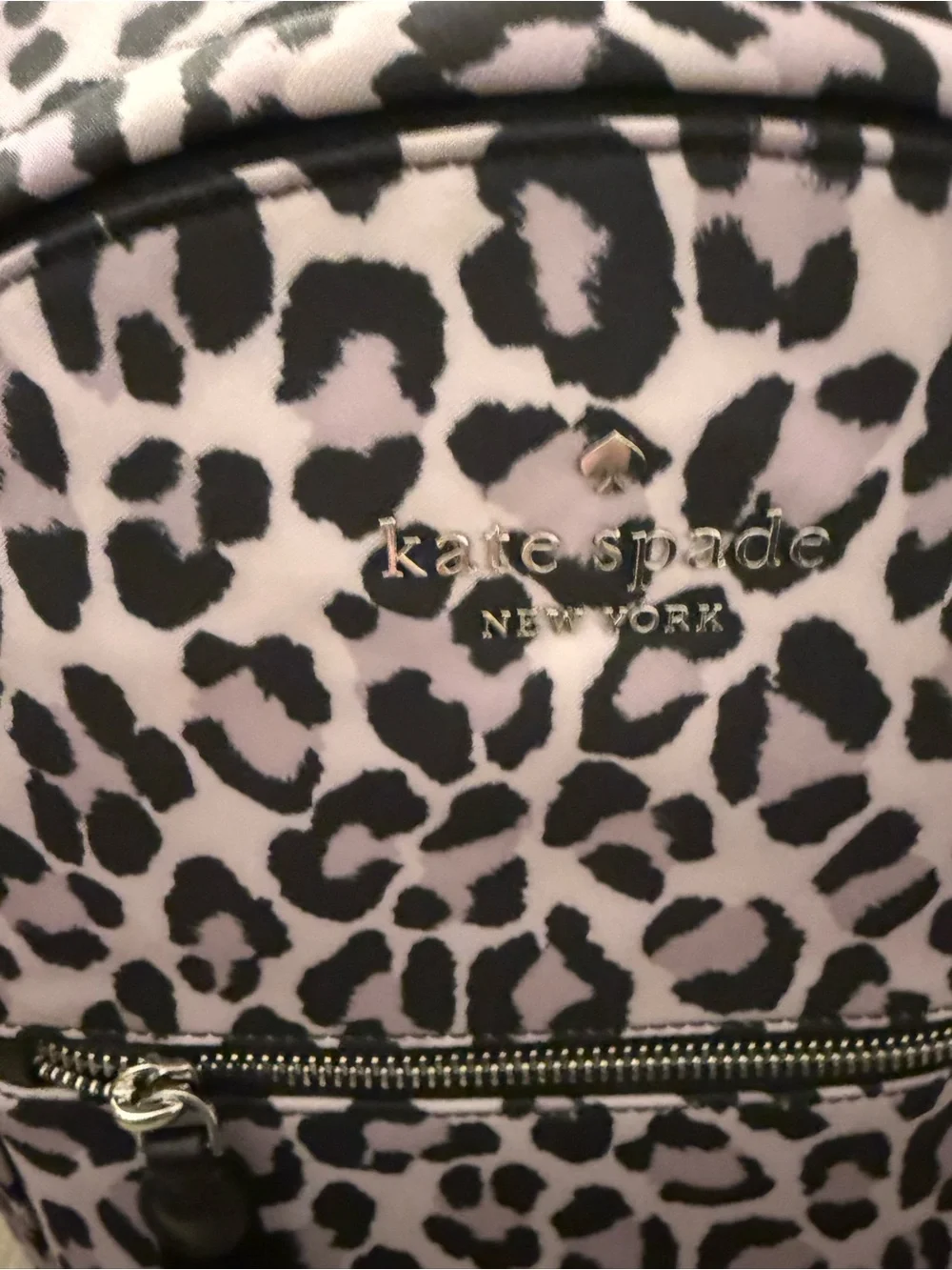 kate spade leopard print mini backpack in pink and black